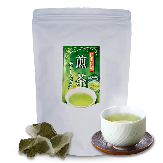 煎茶ティーパック　7ｇ100個入（ひも無タイプ）